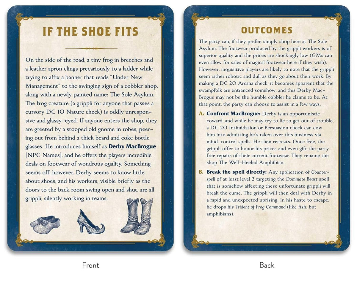 The Düngeonmeister Deck of Side Quests