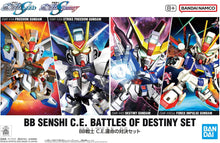 Load image into Gallery viewer, SD BB Senshi Gundam C.E. Battles of Destiny Set Model Kit