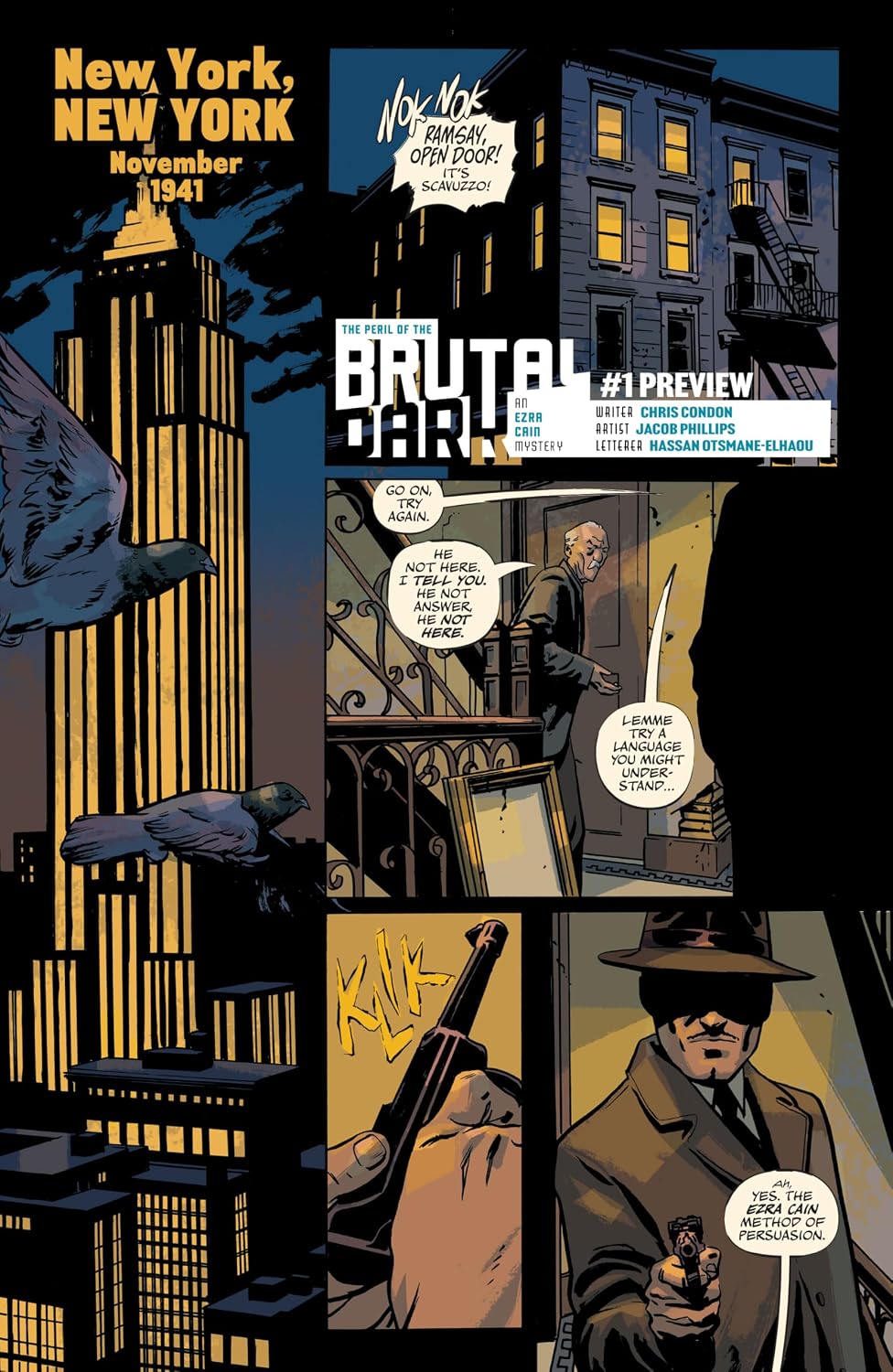 The Peril of the Brutal Dark: An Ezra Cain Mystery