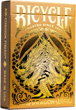 Load image into Gallery viewer, Bicycle Gold Dragon Playing Cards