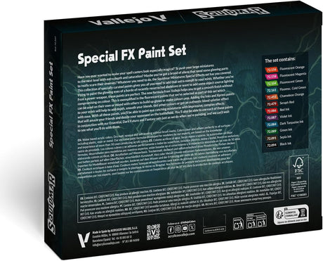 Squidmar Miniatures Vallejo Special FX Paint Set