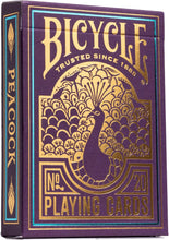 Load image into Gallery viewer, Bicycle Purple Peacock Playing Cards