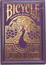 Load image into Gallery viewer, Bicycle Purple Peacock Playing Cards