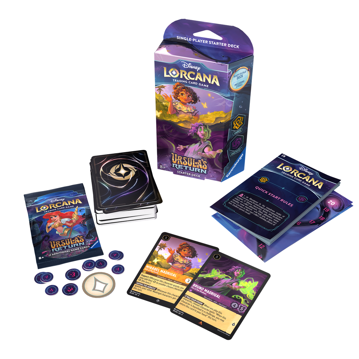Disney Lorcana TCG: Ursula's Return Mirabel & Bruno (Amber / Amethyst) Starter Deck