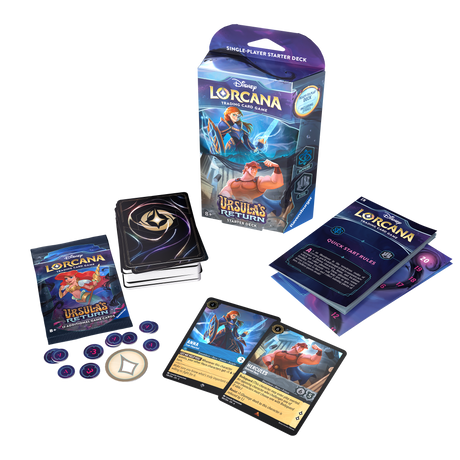 Disney Lorcana TCG: Ursula's Return Anna & Hercules (Sapphire / Steel) Starter Deck