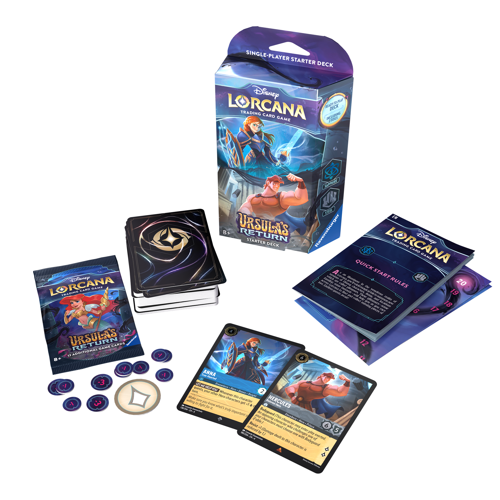 Disney Lorcana TCG: Ursula's Return Anna & Hercules (Sapphire / Steel) – Travelling Man UK