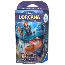 Laden Sie das Bild in den Galerie-Viewer, Disney Lorcana TCG: Ursula's Return Anna & Hercules (Sapphire / Steel) Starter Deck