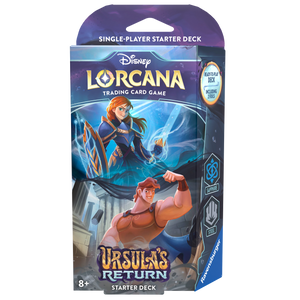 Disney Lorcana TCG : Le retour d'Ursula Anna et Hercules (Saphir/Acier) Starter Deck