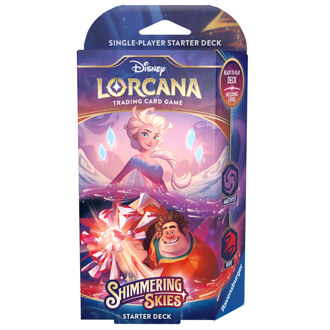 Disney Lorcana TCG: Shimmering Skies Starter Elsa & Ralph (Amethyst/Ruby)