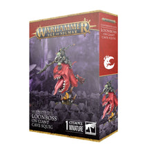 Load image into Gallery viewer, Gloomspite Gitz Loonboss On Giant Cave Squig