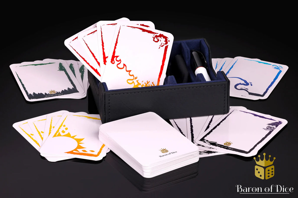 Baron of Dice TCG Token Box Set Magnetic Storage Box TCG Dry Erase Cards 60ct