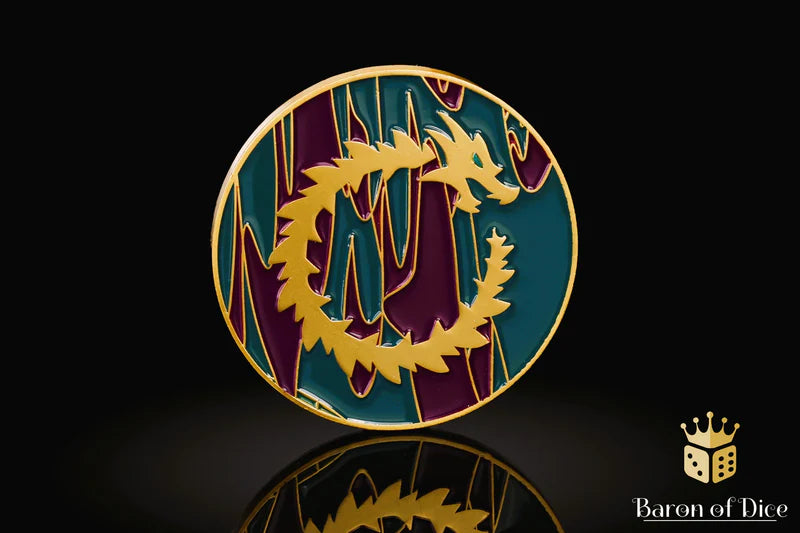 Baron Of Dice 40mm Objective Coin Infinity Dragon