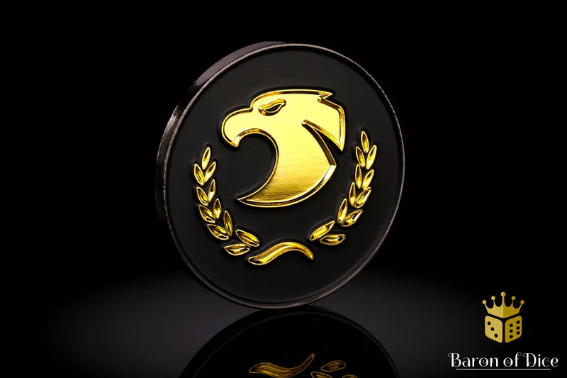 Baron Of Dice 40mm Objective Coin Golden Eagle