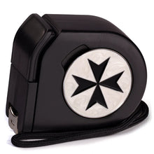 Load image into Gallery viewer, Baron Of Dice Wargaming Tape Measure Coin Compatible Templar Cross