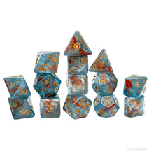 Load image into Gallery viewer, Dungeons &amp; Dragons Adventure Dice by Sirius Dice: Cleric (Light Blue, Red)