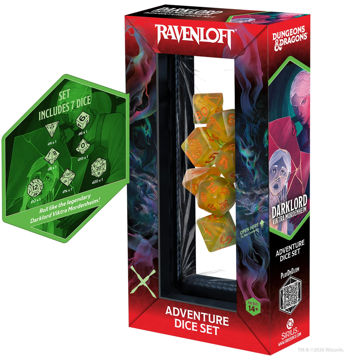 Dungeons & Dragons Adventure Dice by Sirius Dice: Darklord - Viktra Mordenheim