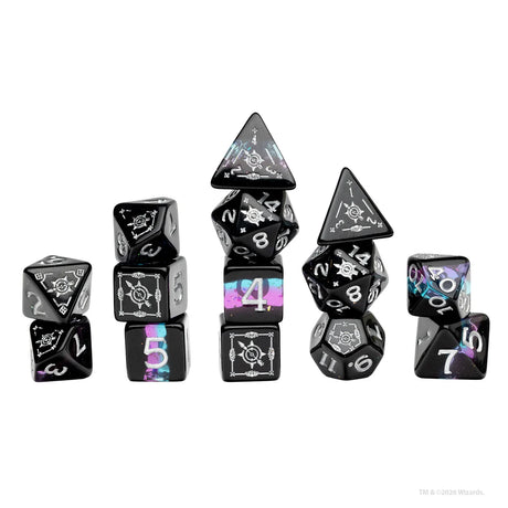 Dungeons & Dragons Adventure Dice by Sirius Dice: Ranger (Black, Blue)
