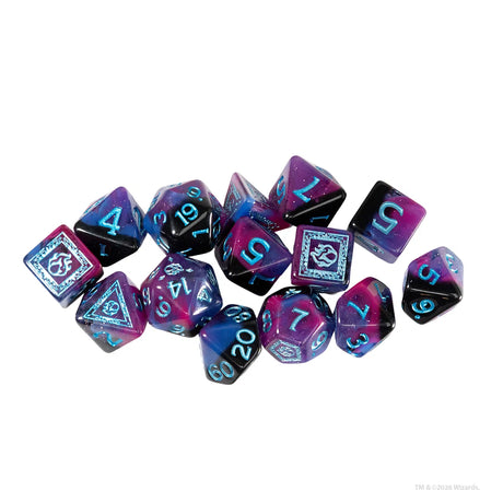 Dungeons & Dragons Adventure Dice by Sirius Dice: Sorcerer (Purple)