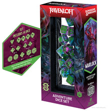 Load image into Gallery viewer, Dungeons &amp; Dragons Adventure Dice by Sirius Dice: Warlock (Purple, Green)