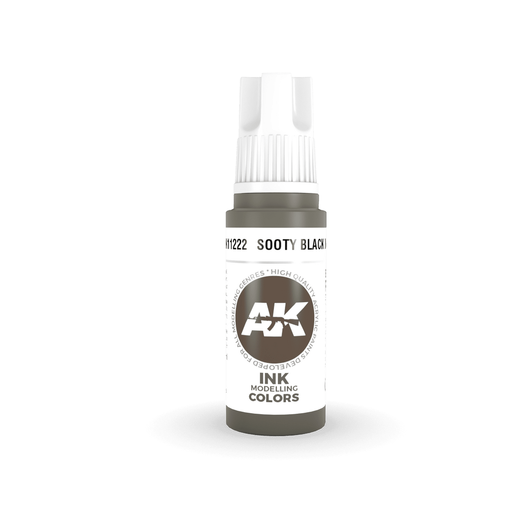 AK Interactive Sooty Black Ink 17ml