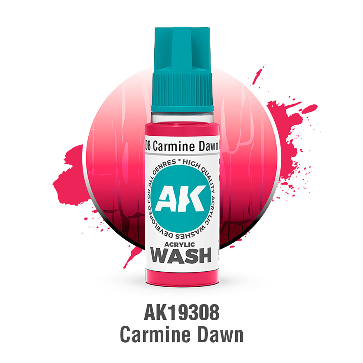 AK Interactive Acrylic Wash - Carmine Dawn