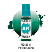 Load image into Gallery viewer, AK Interactive Acrylic Wash - Putrid GReen