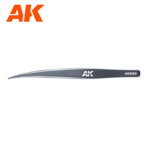 AK Interactive HG Angled Tweezers 02 (Flat-End)