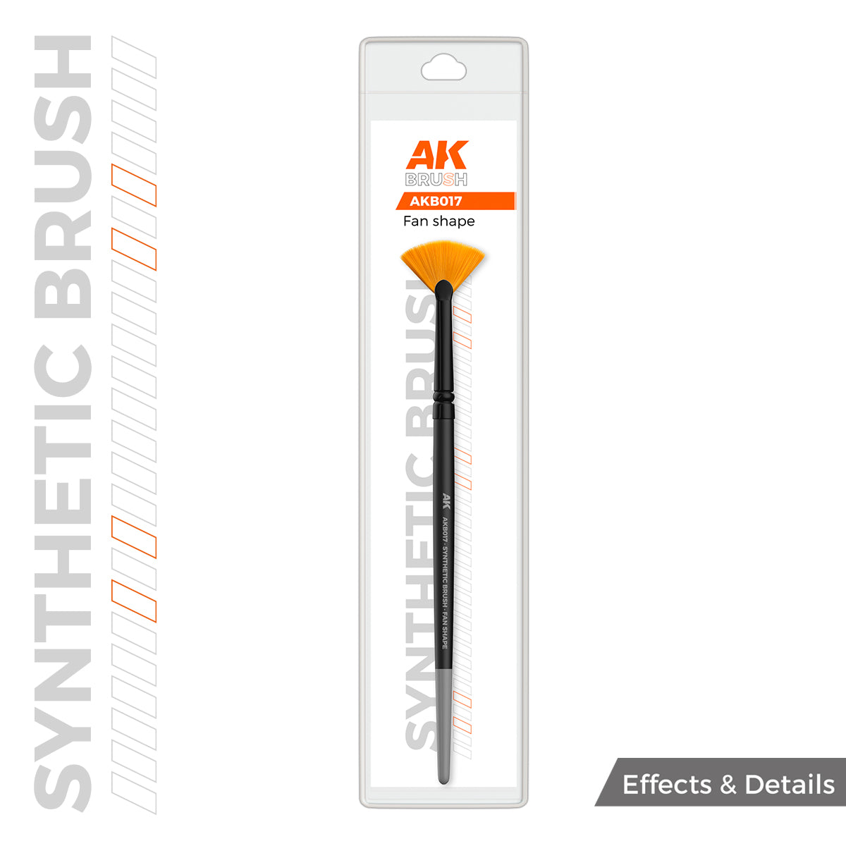 AK Interactive Synthetic Brush Fan Shape