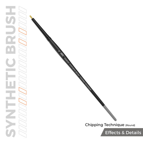 AK Interactive Chipping Technique (Round) Brush