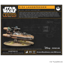 Load image into Gallery viewer, Star Wars Legion: X-34 Landspeeder