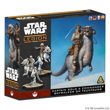 Load image into Gallery viewer, Star Wars Legion: Captain Solo &amp; Commander Skywalker on Tauntuns