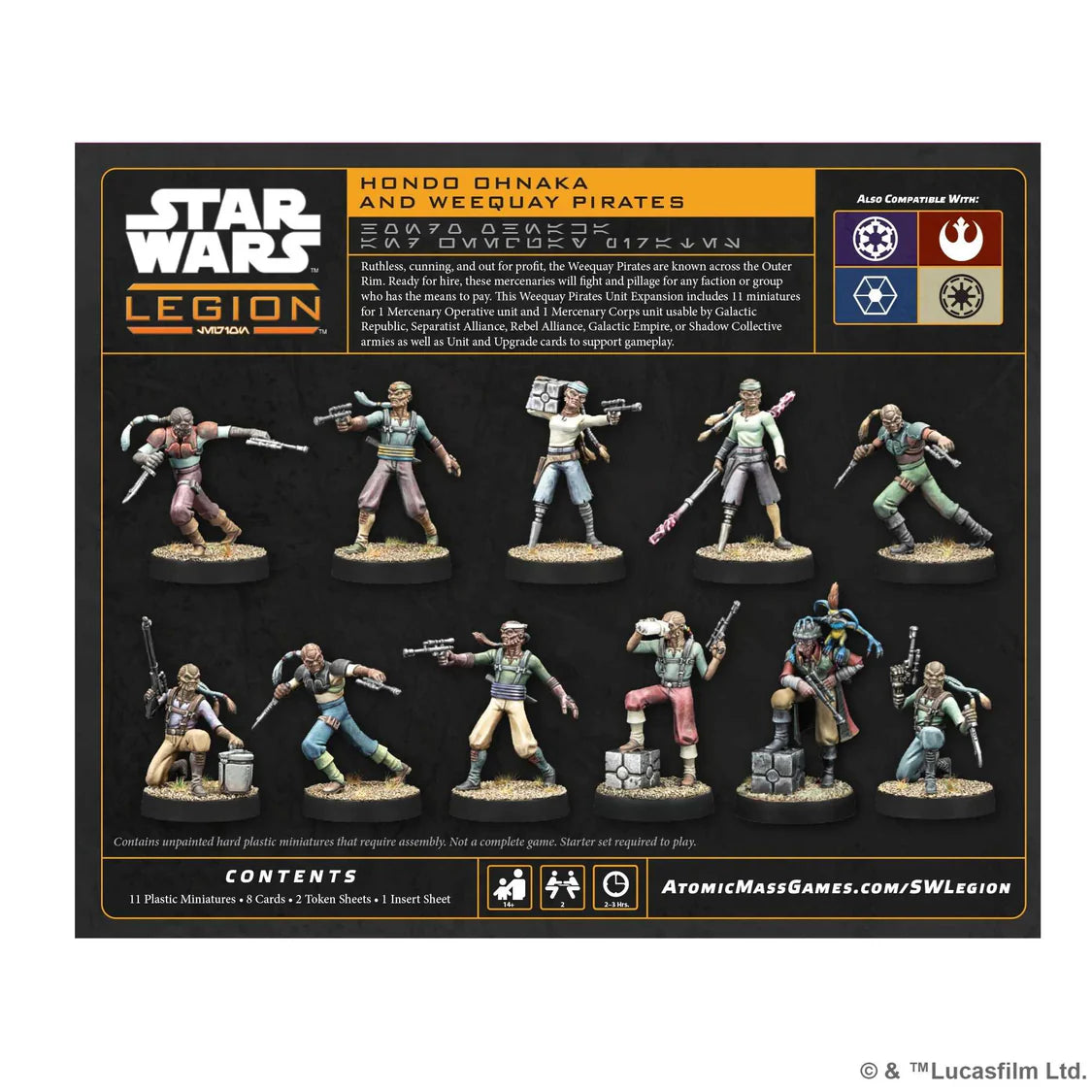 Star Wars Legion: Hondo Ohnaka and Weequay Pirates