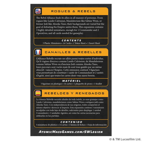 Star Wars Legion: Rogues & Rebels Character Expansion