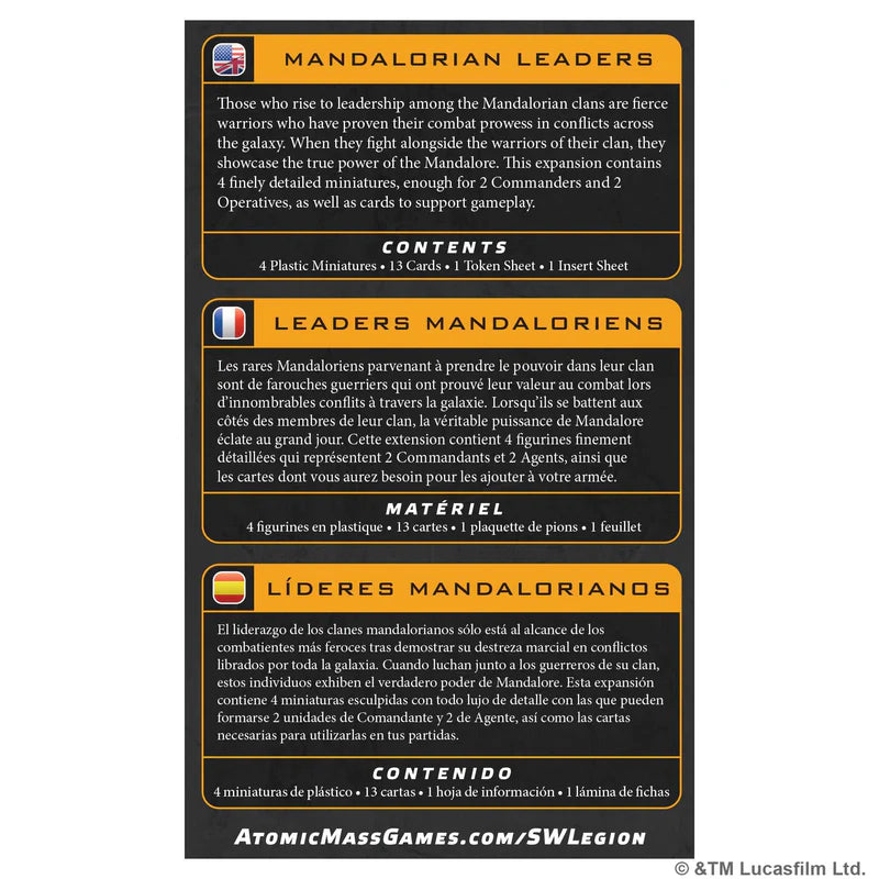 Star Wars Legion: Mandalorian Super Leaders