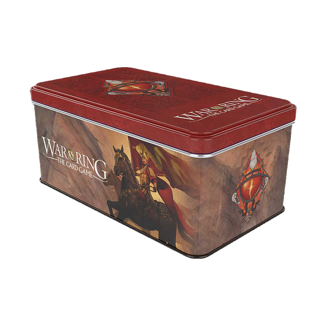 War of the Ring Card Game Shadow Card Box and Sleeves - Red Bannerman Version
