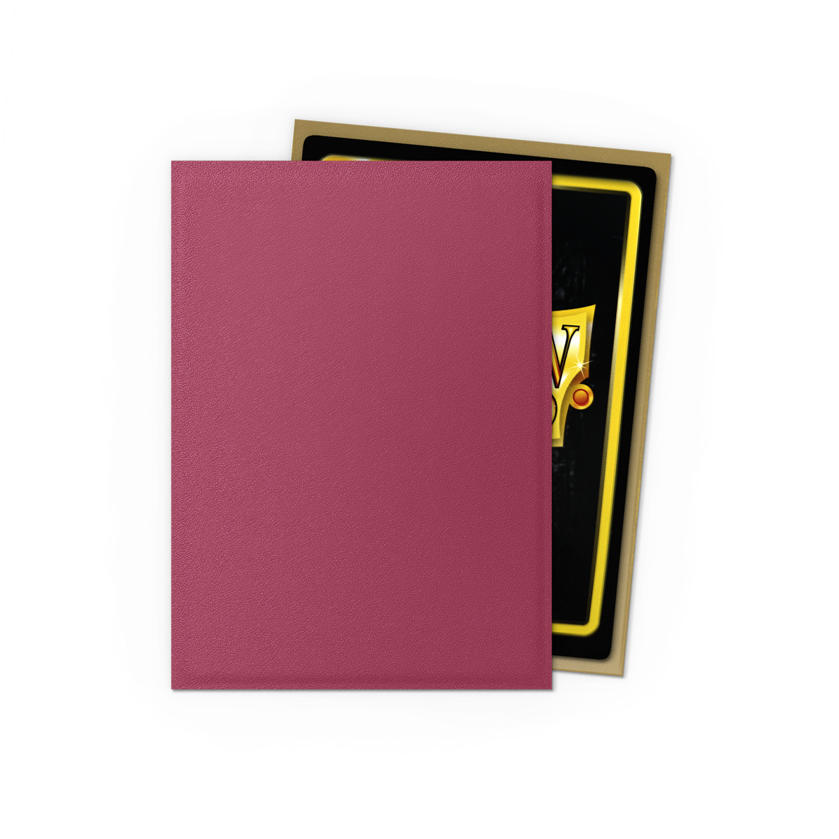 Dragon Shield Dual Matte Sleeves Standard Size 'Alar' - Pomegranate & Gold (100)
