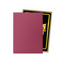 Load image into Gallery viewer, Dragon Shield Dual Matte Sleeves Standard Size 'Alar' - Pomegranate &amp; Gold (100)