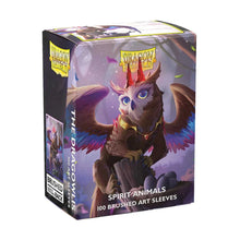 Load image into Gallery viewer, Dragon Shield Spirit Animals - The Dragowlis Brushed ART Sleeves - Standard (100)