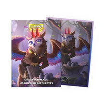 Load image into Gallery viewer, Dragon Shield Spirit Animals - The Dragowlis Brushed ART Sleeves - Standard (100)