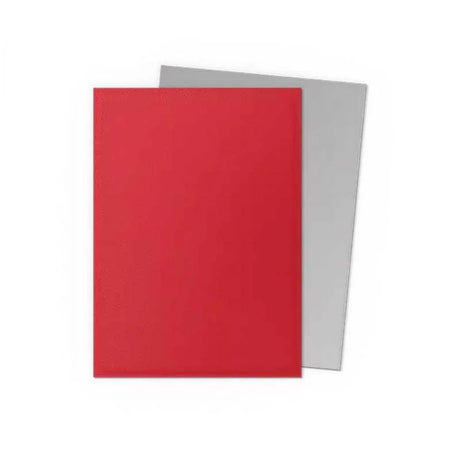 Dragon Shield Matte Dual Sleeves Standard Size - Crimson & Silver (100)