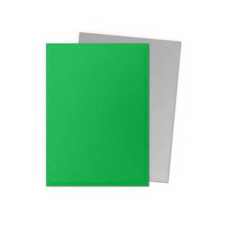 Dragon Shield Matte Dual Sleeves Standard Size - Apple Green & Silver (100)