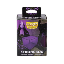 Load image into Gallery viewer, Dragon Shield Strongbox 100+ Card Deck Box - Clear Purple