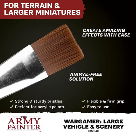 Wargamer Brush: Large Vehicle & Scenery