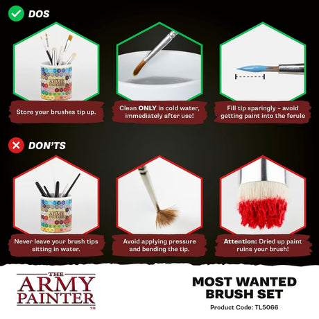 The Army Painter Most Wanted Brush Set