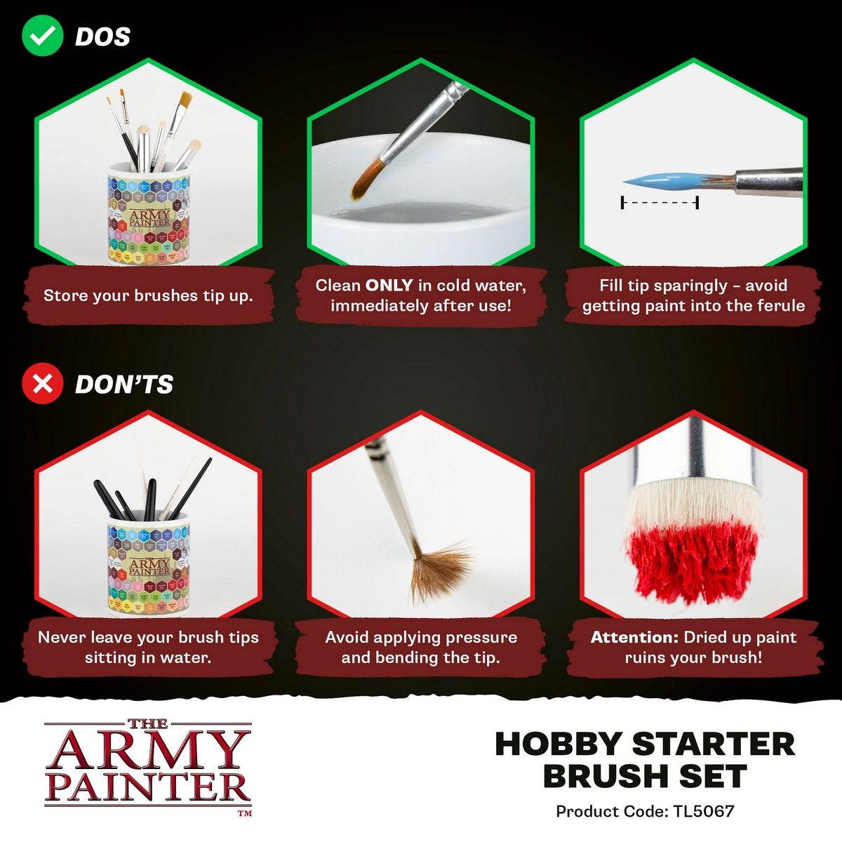 The Army Painter Hobby Starter Brush Set