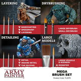 The Army Painter Wargames Mega Brush Set