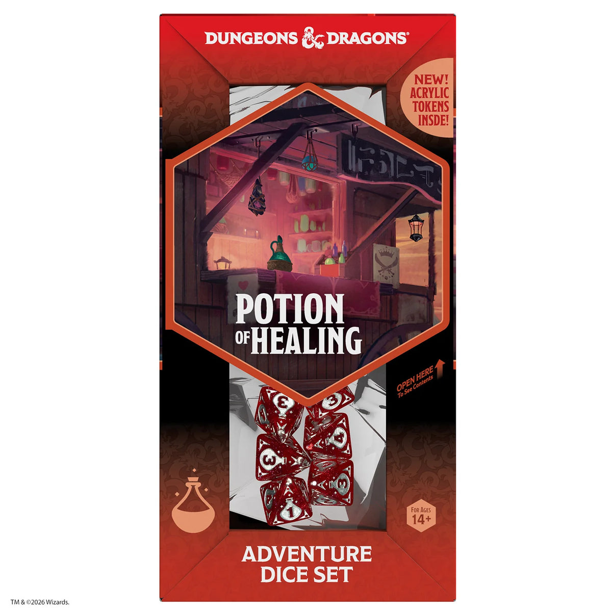 Dungeons & Dragons Adventure Dice by Sirius Dice: Potion of Healing