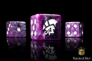 Baron of Dice Sci Fi Dice - Alien Dice Square Corner x25
