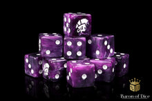 Load image into Gallery viewer, Baron of Dice Sci Fi Dice - Alien Dice Square Corner x25