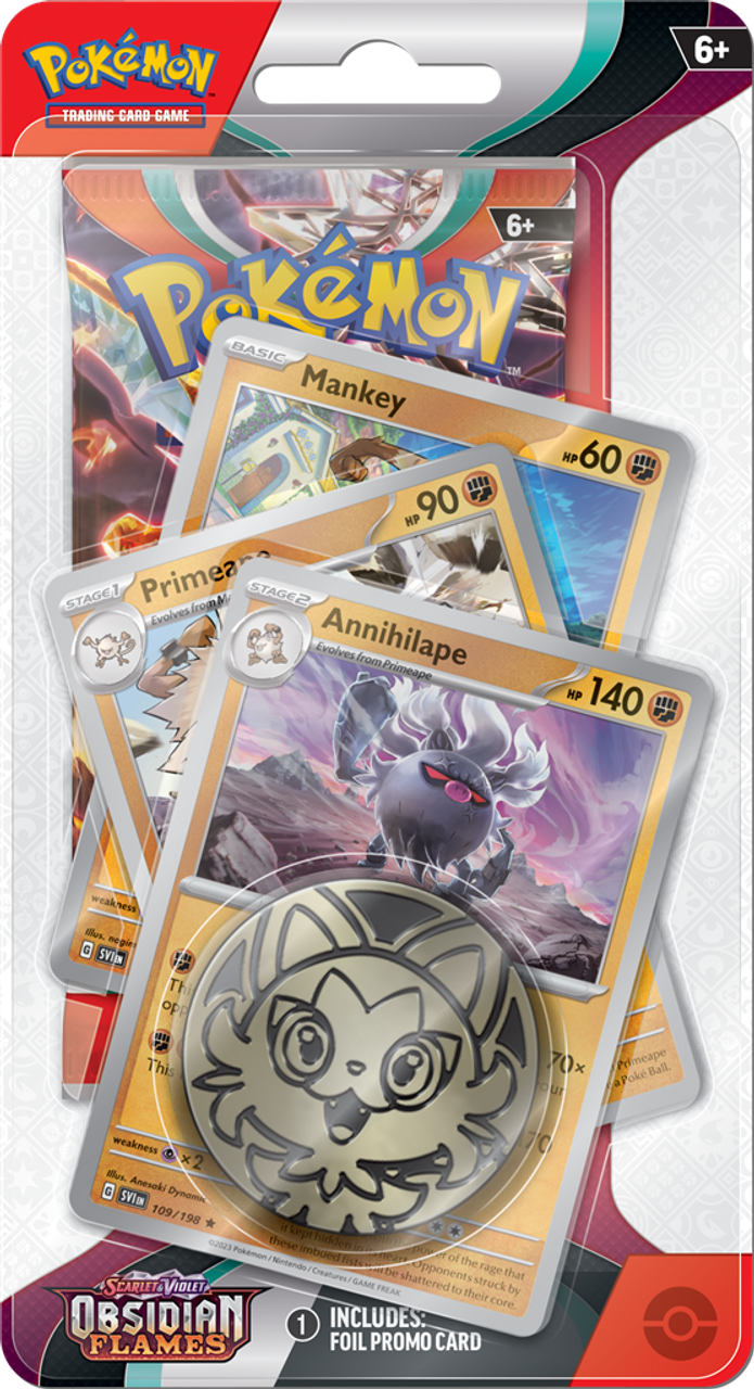 Pokemon TCG Scarlet & Violet 3 Obsidian Flames Checklane Blister